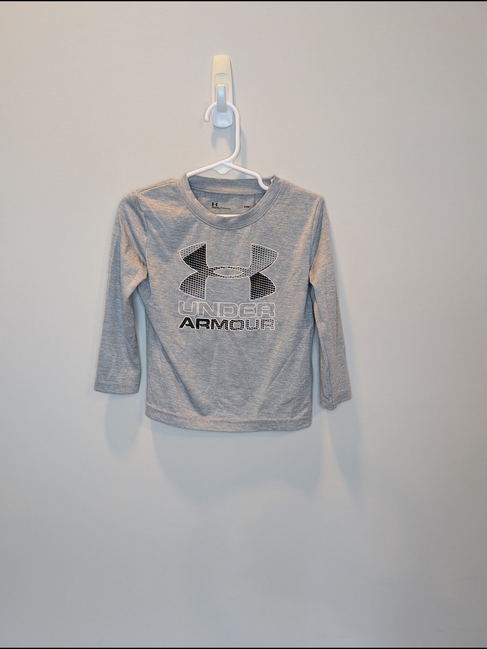 Under Armour Grey Long Sleeve Logo Tee